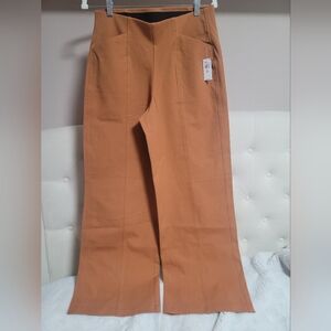 Old Navy Sz M Tall Pixie Wide Leg High Rise Comfort Waistband Pull-on Pant